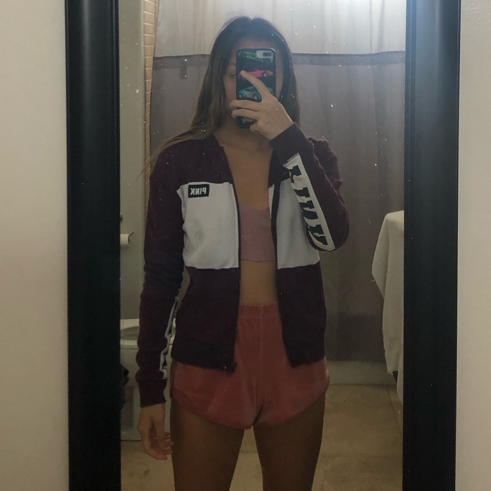 pink victoria's secret jacket
